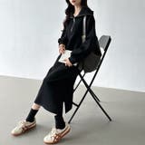 裏起毛 ハーフジップワンピース ロングワンピース | COCOMOMO | 詳細画像28 