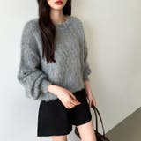 モヘアタッチ ミックスカラーニット ショートニット | COCOMOMO | 詳細画像13