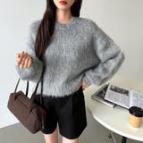 モヘアタッチ ミックスカラーニット ショートニット | COCOMOMO | 詳細画像14