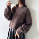モヘアタッチ ミックスカラーニット ショートニット | COCOMOMO | 詳細画像2