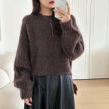 モヘアタッチ ミックスカラーニット ショートニット | COCOMOMO | 詳細画像6
