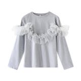 チュールドッキングトップス 2wayチュール ロンT | COCOMOMO | 詳細画像24 