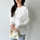 チュールドッキングトップス 2wayチュール ロンT | COCOMOMO | 詳細画像8 