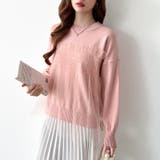 チュールドッキングニット ビスチェ風トップス チュニック | COCOMOMO | 詳細画像29 