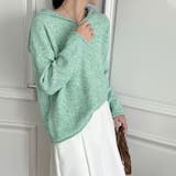 セーラーカラーニット Vネック プルオーバーニット | COCOMOMO | 詳細画像4 