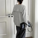 セーラーカラーニット Vネック プルオーバーニット | COCOMOMO | 詳細画像18 