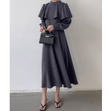 ケープワンピース ワンピース ロングワンピース | COCOMOMO | 詳細画像2