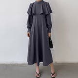 ケープワンピース ワンピース ロングワンピース | COCOMOMO | 詳細画像3