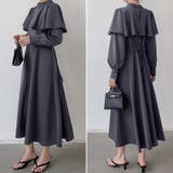 ケープワンピース ワンピース ロングワンピース | COCOMOMO | 詳細画像7