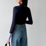 配色ニット リブニット ハイネック | COCOMOMO | 詳細画像29 