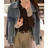 配色ニット リブニット ハイネック | COCOMOMO | 詳細画像40 