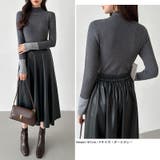 配色ニット リブニット ハイネック | COCOMOMO | 詳細画像5 