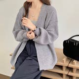 ニットカーディガン ボリューム袖 トッパーカーディガン | COCOMOMO | 詳細画像11