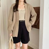 ニットカーディガン ボリューム袖 トッパーカーディガン | COCOMOMO | 詳細画像16