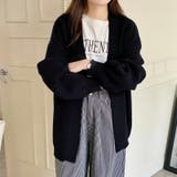 ニットカーディガン ボリューム袖 トッパーカーディガン | COCOMOMO | 詳細画像18