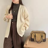 ニットカーディガン ボリューム袖 トッパーカーディガン | COCOMOMO | 詳細画像2