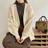 ニットカーディガン ボリューム袖 トッパーカーディガン | COCOMOMO | 詳細画像4