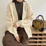 ニットカーディガン ボリューム袖 トッパーカーディガン | COCOMOMO | 詳細画像5