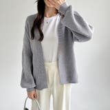 ニットカーディガン ボリューム袖 トッパーカーディガン | COCOMOMO | 詳細画像23