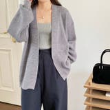 ニットカーディガン ボリューム袖 トッパーカーディガン | COCOMOMO | 詳細画像7