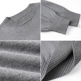 チュールドッキングニット ビスチェ風 クルーネックニット | COCOMOMO | 詳細画像27