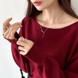 ボートネックニット ワンショルダー オフショルダー | COCOMOMO | 詳細画像5