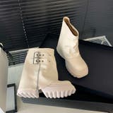 厚底ブーツ ショートブーツ ベルト付きカバーブーツ | COCOMOMO | 詳細画像17 