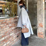 リバーシブルチェックコート マフラー付きノーカラーコート ロングコート | COCOMOMO | 詳細画像10 