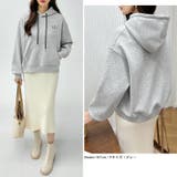 裏起毛 パーカー バイカラーフード付き | COCOMOMO | 詳細画像11 