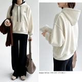 裏起毛 パーカー バイカラーフード付き | COCOMOMO | 詳細画像17 