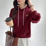 裏起毛 パーカー バイカラーフード付き | COCOMOMO | 詳細画像20 