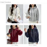 裏起毛 パーカー バイカラーフード付き | COCOMOMO | 詳細画像25 