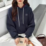 裏起毛 パーカー バイカラーフード付き | COCOMOMO | 詳細画像6 