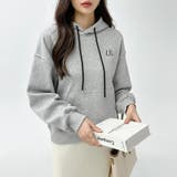 裏起毛 パーカー バイカラーフード付き | COCOMOMO | 詳細画像9 