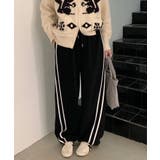 裏起毛 トラックパンツ ラインパンツ | COCOMOMO | 詳細画像5 