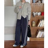 裏起毛 トラックパンツ ラインパンツ | COCOMOMO | 詳細画像9 