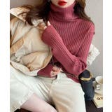 やわらかリブタートルネック タートルネック リブニット | COCOMOMO | 詳細画像18