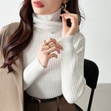 やわらかリブタートルネック タートルネック リブニット | COCOMOMO | 詳細画像2