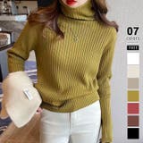 イエロー.グリーン | やわらかリブタートルネック タートルネック リブニット | COCOMOMO
