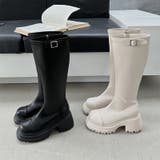 ロングブーツ 厚底 ジョッキーブーツ | COCOMOMO | 詳細画像11 