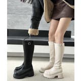 ロングブーツ 厚底 ジョッキーブーツ | COCOMOMO | 詳細画像3 