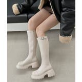 ロングブーツ 厚底 ジョッキーブーツ | COCOMOMO | 詳細画像4 