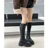 ロングブーツ 厚底 ジョッキーブーツ | COCOMOMO | 詳細画像9 