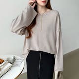 もっちり柔らかルーズニット ボートネックニット オフィスカジュアル | COCOMOMO | 詳細画像40 