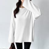 もっちり柔らかルーズニット ボートネックニット オフィスカジュアル | COCOMOMO | 詳細画像25 