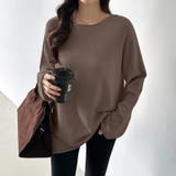 もっちり柔らかルーズニット ボートネックニット オフィスカジュアル | COCOMOMO | 詳細画像26 