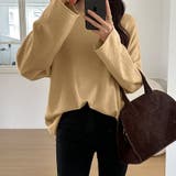 もっちり柔らかルーズニット ボートネックニット オフィスカジュアル | COCOMOMO | 詳細画像31 