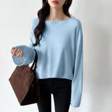 もっちり柔らかルーズニット ボートネックニット オフィスカジュアル | COCOMOMO | 詳細画像28 