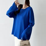 もっちり柔らかルーズニット ボートネックニット オフィスカジュアル | COCOMOMO | 詳細画像5 