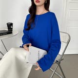 もっちり柔らかルーズニット ボートネックニット オフィスカジュアル | COCOMOMO | 詳細画像7 